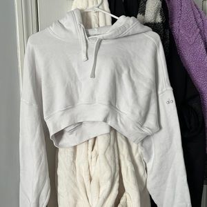 Alo yoga cropped hoodie